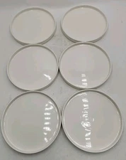 NEW Sweese Porcelain Flat Plates. Set of 6 7.8"