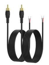 CableCreation RCA to Speaker Wire Adapter 3.3FT - High Quality 20AWG Cables