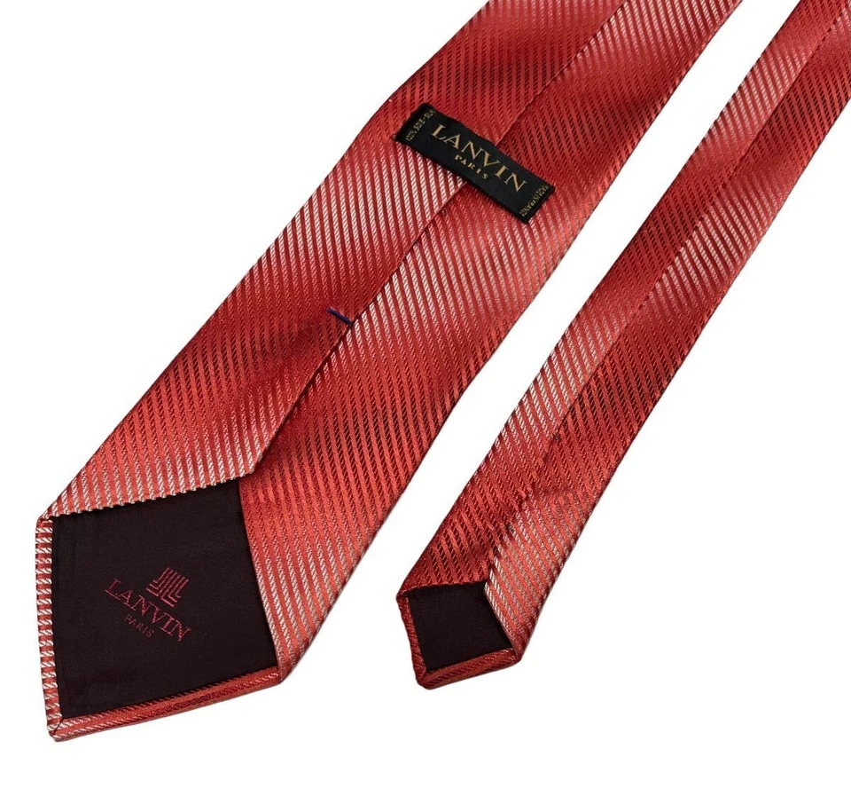 Corbata de Lujo LANVIN Corbata para Hombres Unisex TODA SEDA 100 Multicolor Preciosa L20 Foto 4 de 4