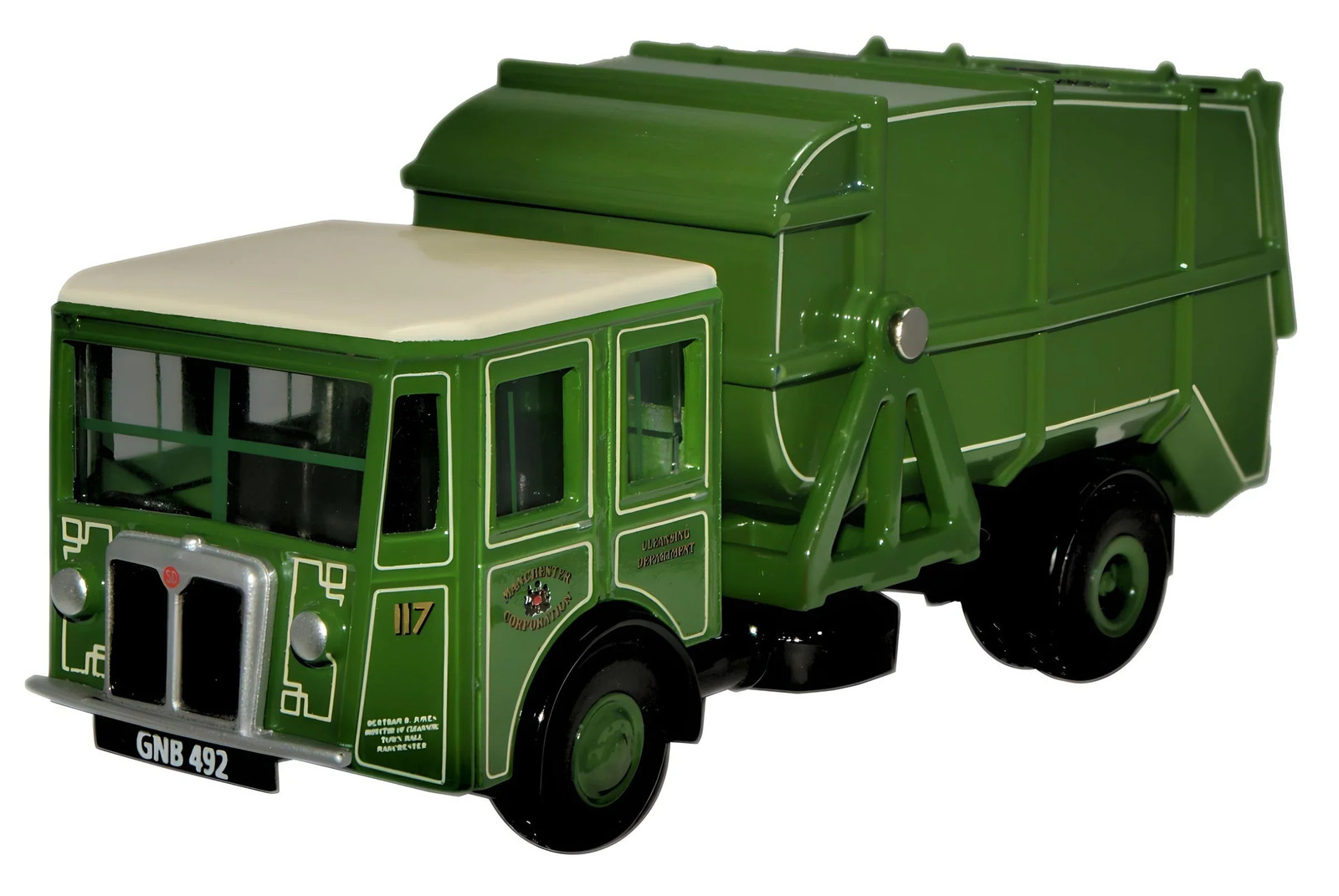Oxford Diecast 76SD003 Shelvoke & Drewry Dustcart Manchester Corp. Cleansing Dep