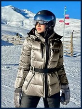 Women Winter Hooded Down Jacket Thick Warm Long Sleeve Belted Parka