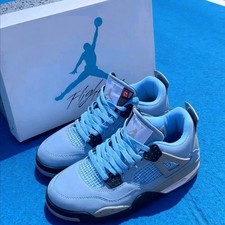 Air Jordan 4 "University Blue" Retro Basketball Shoes Men's Mid Top