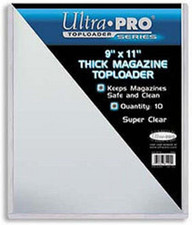 9" X 11-1/4" Thick Magazine Toploader 10Ct