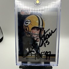 Pro Set 1990 Bart Starr Packers MVP Super Bowl MVP 1 Hard Signed Auto SGC