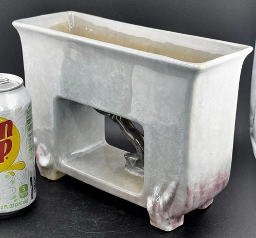 Roseville 8” Gray Artwood Planter In Excellent Mint Condition