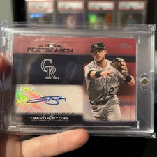 2019 Topps Trevor Story Postseason auto 7/25