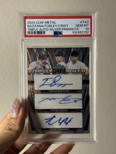 2024 Leaf Metal - Triple Autographs Travis Bazzana, Trent Caraway, Gavin Turley