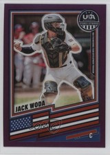 2026 Panini Stars & Stripes Prizm Purple Prizm 79/199 Jack Woda #184 0xr1