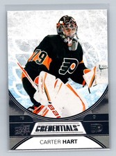 2021-22 Upper Deck Credentials #25 Carter Hart Philadelphia Flyers