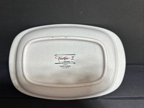 NORITAKE FROST FLOWER 10" Oval Vegetable Bowl (J37-042025) - Picture 4 of 4