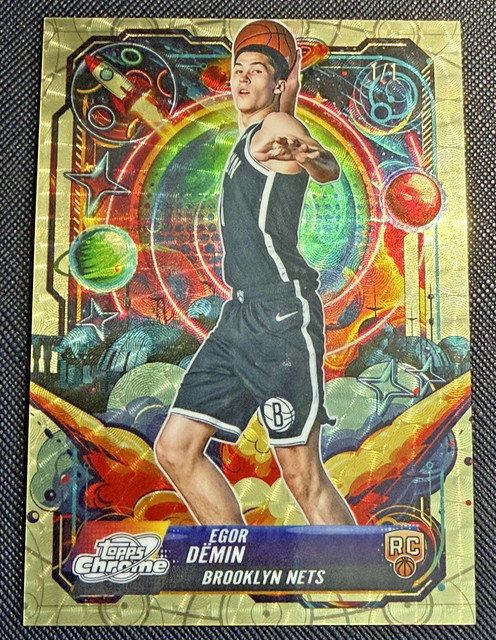 2025-26 Topps Cosmic Chrome Egor Demin Rookie Propulsion Superfractor 1/1 Nets