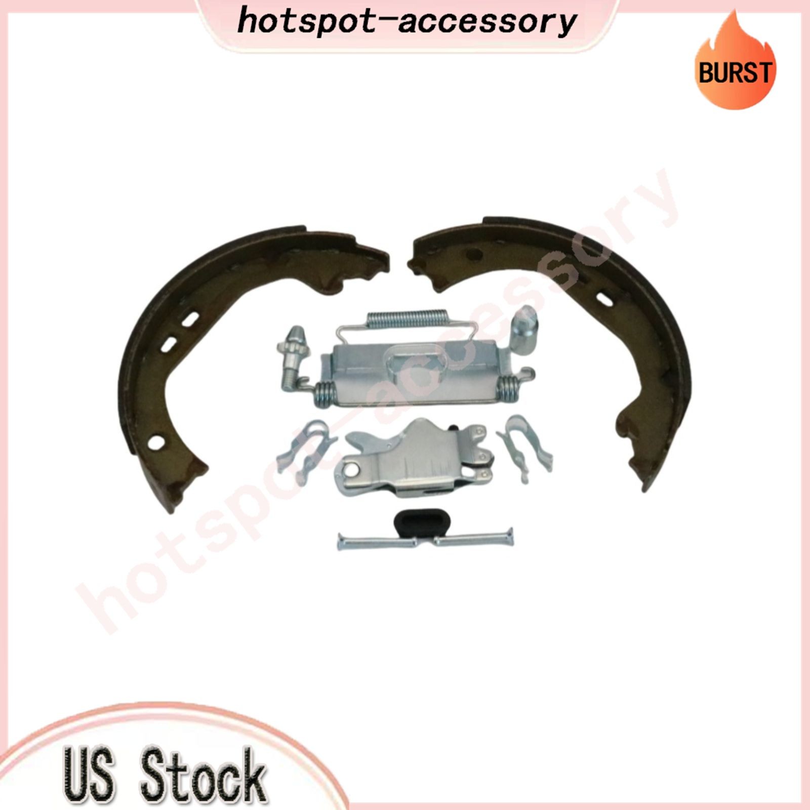Fit Maserati Ghibli Quattroporte 1 Set Parking Brake Shoes & Accessory Fastener/