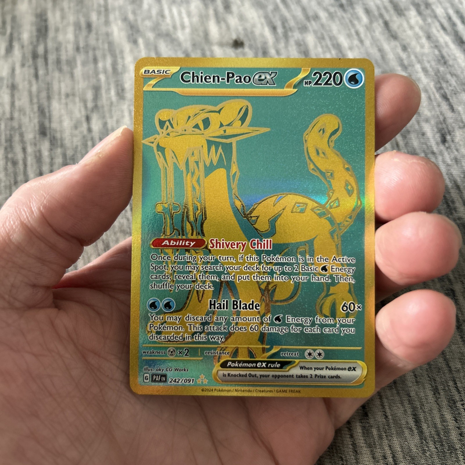 Chien-Pao ex 242/091 SV: Paldean Fates Holo