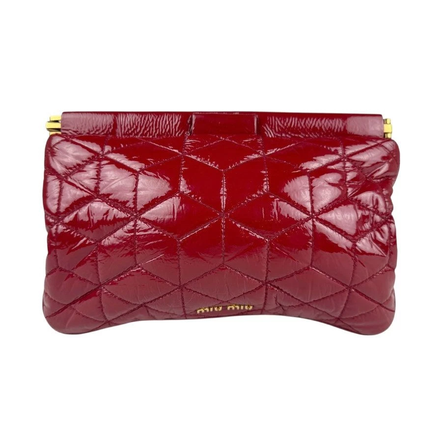 バッグ Miu Miu Archive Bijou Patent Clutch Bag バッグ Miu Miu Archive Bijou Patent Clutch Bag バッグ Miu Miu