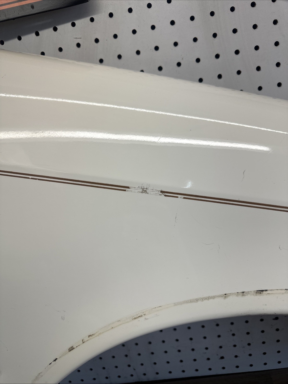 1989–1991 Chrysler Maserati Front Right Fender Assembly OEM White