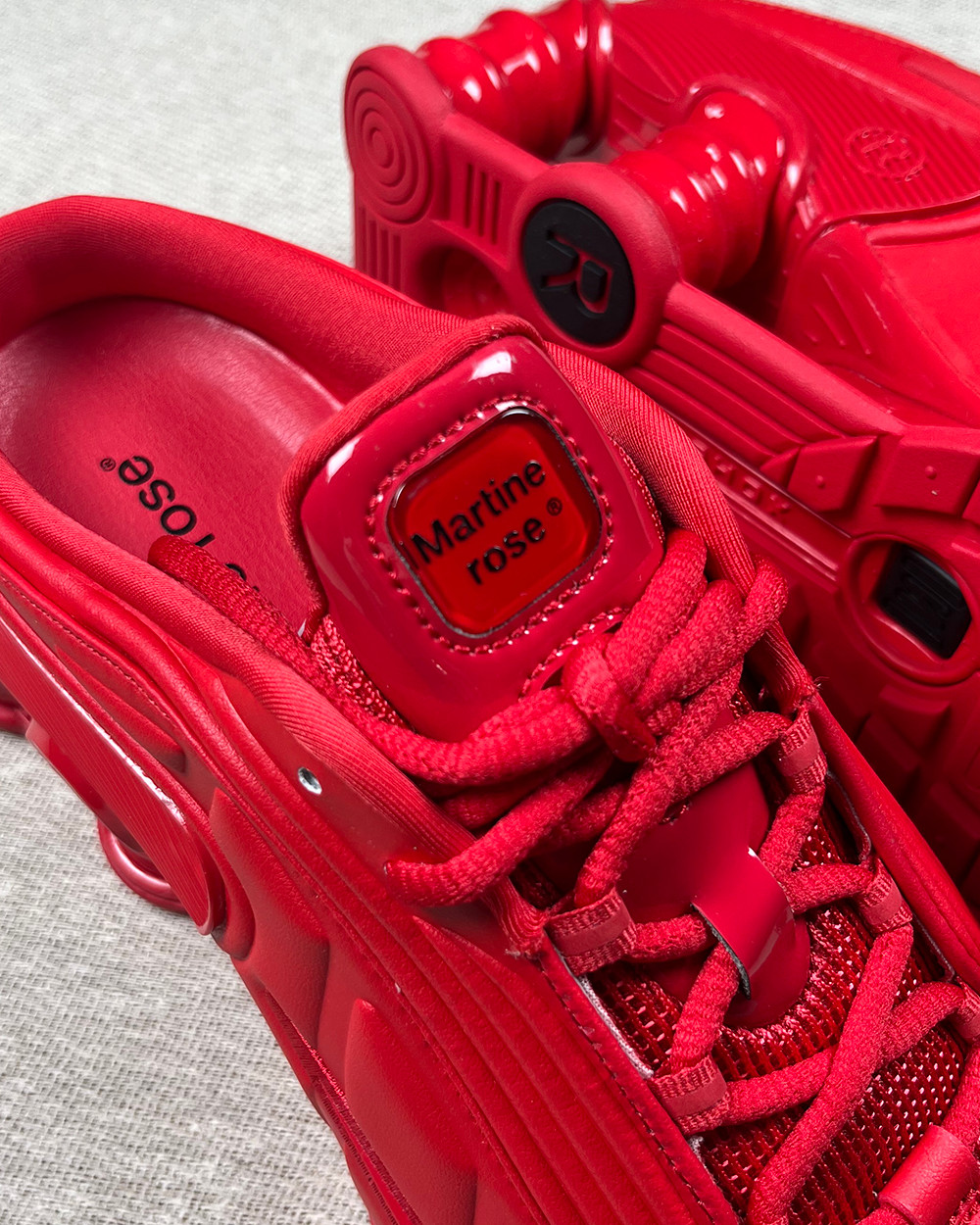 Nike Martine Rose Shox MR4 Mule Fire Red Trainers UK7 BNIB image 8