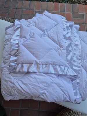  Cuddledown Oversized Sateen Down Blanket or Throw 95 X 95 Purple Queen $239 