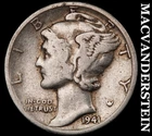 1941-D Mercury Dime- Silver- Scarce Better Date No Reserve #J3949