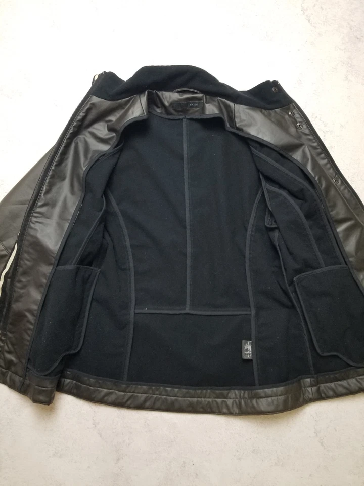 Bally винтажный мотоциклиста куртка серый редкая женщин размер США 10 Великобритании 12 Lampo Fiocchi - Изображение 3 из 4