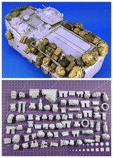 1/35 Scale Modern Military Vehicle Stowage Resin Kit Bags Gear Accessories