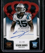 2013 Panini Crown Royale #156 Kenjon Barner Rookies Signature Red #/49