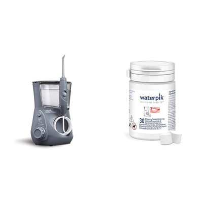 Aquarius Water Flosser with 10 Settings, 7 Tips, ADA Accepted plus 30 Count Fres