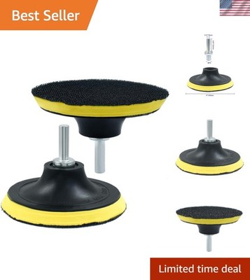 4 Inch Hook & Loop Backing Pad Orbital Sander Polisher Sanding Pad with M10 D...