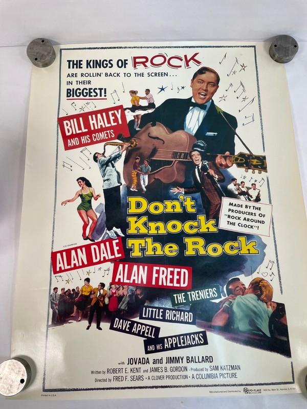 Vintage Don’t Knock the Rock Movie Poster Bill Haley Little Richard Rock & Roll