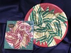 CASPARI 20 BEVERAGE NAPKINS 8 DESSERT SALAD PLATES by ISABELLE de BORCHGRAVE new — photo 5