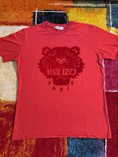 Kenzo Tiger Logo Grafik T-Shirt Extra Large XL Rot Kurzarm