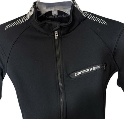 Cannondale Women Softshell Cycling Jacket Full Zip Black- White