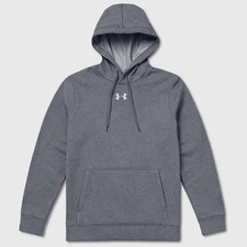 Under Armour Hustle Fleece Hoodie - NWT Mens Size 4XL Charcoal - 48855-G2