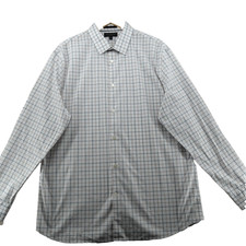 Banana Republic Slim Fit Wrinkle Resistant Men's Size XL Check Long Sleeve Shirt