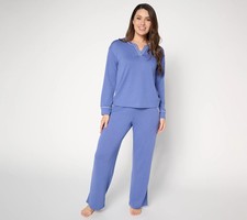 DE4240 MUK LUKS Tall French Terry Stitched Lounge Set Size TS