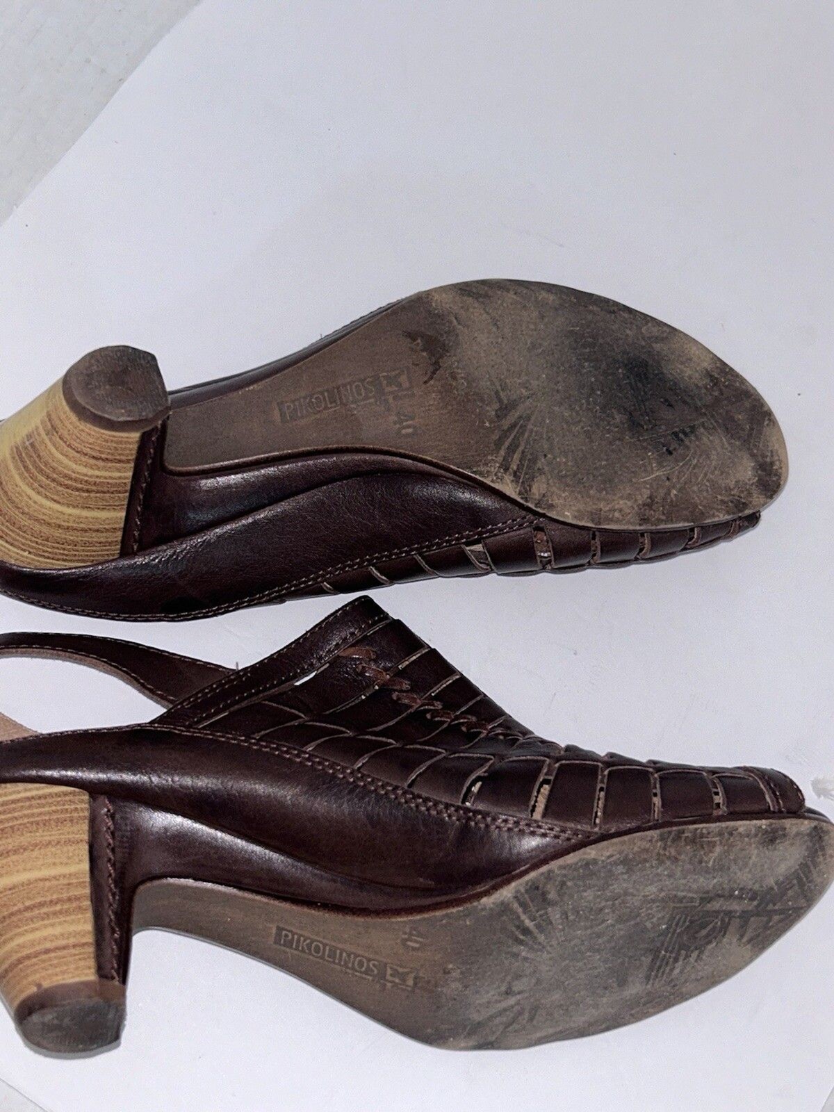 PIKOLINOS Java Braided Leather Sandals shoes Brow… - image 12