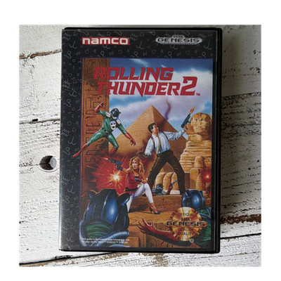 Namco Rolling Thunder 2 (Sega Genesis, 1991) , Two Player, Complete