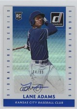 2015 Panini Donruss Signature Series Blue 4/99 Lane Adams #14 Auto 0o9