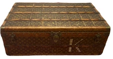Louis Vuitton Monogram Steamer Trunk Antique Large