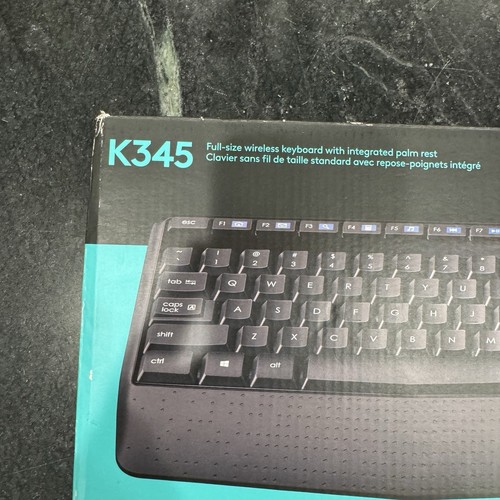 Logitech K345 Wireless Keyboard - Full-Sized Keyboard with Palm Rest, 2.4 GHz - Picture 2 of 7