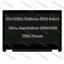 13.3" For Dell Latitude 3310 2-in-1 FHD 60Hz LCD Assembly Touch Screen Digitizer