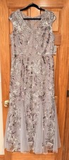 Alex Evenings Women's Long Fit and Flare Mother of The Bride Dress with Godet...