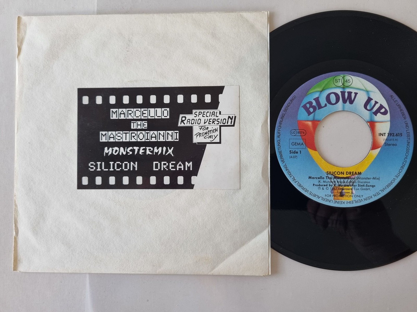 Silicon Dream - Marcello The Mastroianni 7'' Vinyl Germany PROMO