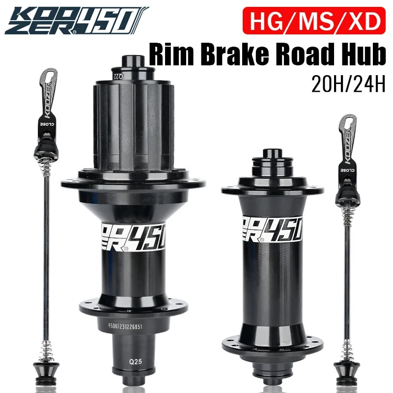 Bujes de bicicleta de carretera freno en V buje de bicicleta delantero trasero 20 24 orificios HGR XDR MSR buje libre Foto 2 de 4