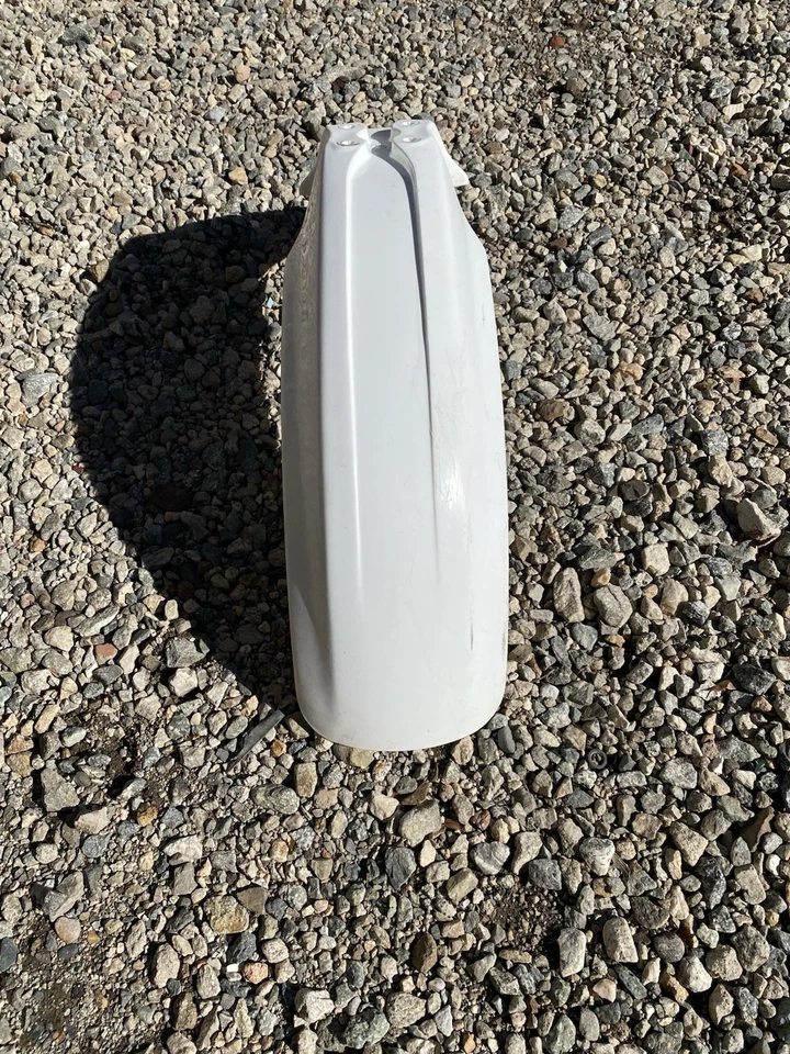 1987-1999 Honda XR600R OEM Guardabarros delantero de plástico blanco 5310 S54 R8 Foto 2 de 3