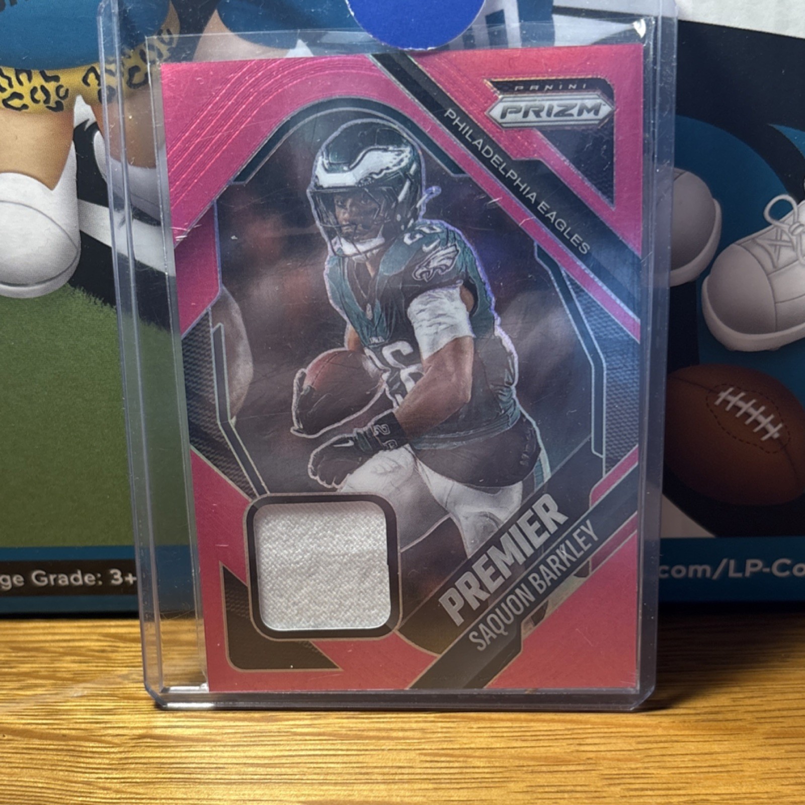 Panini 2025 Prizm Pink Prizm Premier Jerseys #PJY-SBY Saquon Barkley Eagles NFL