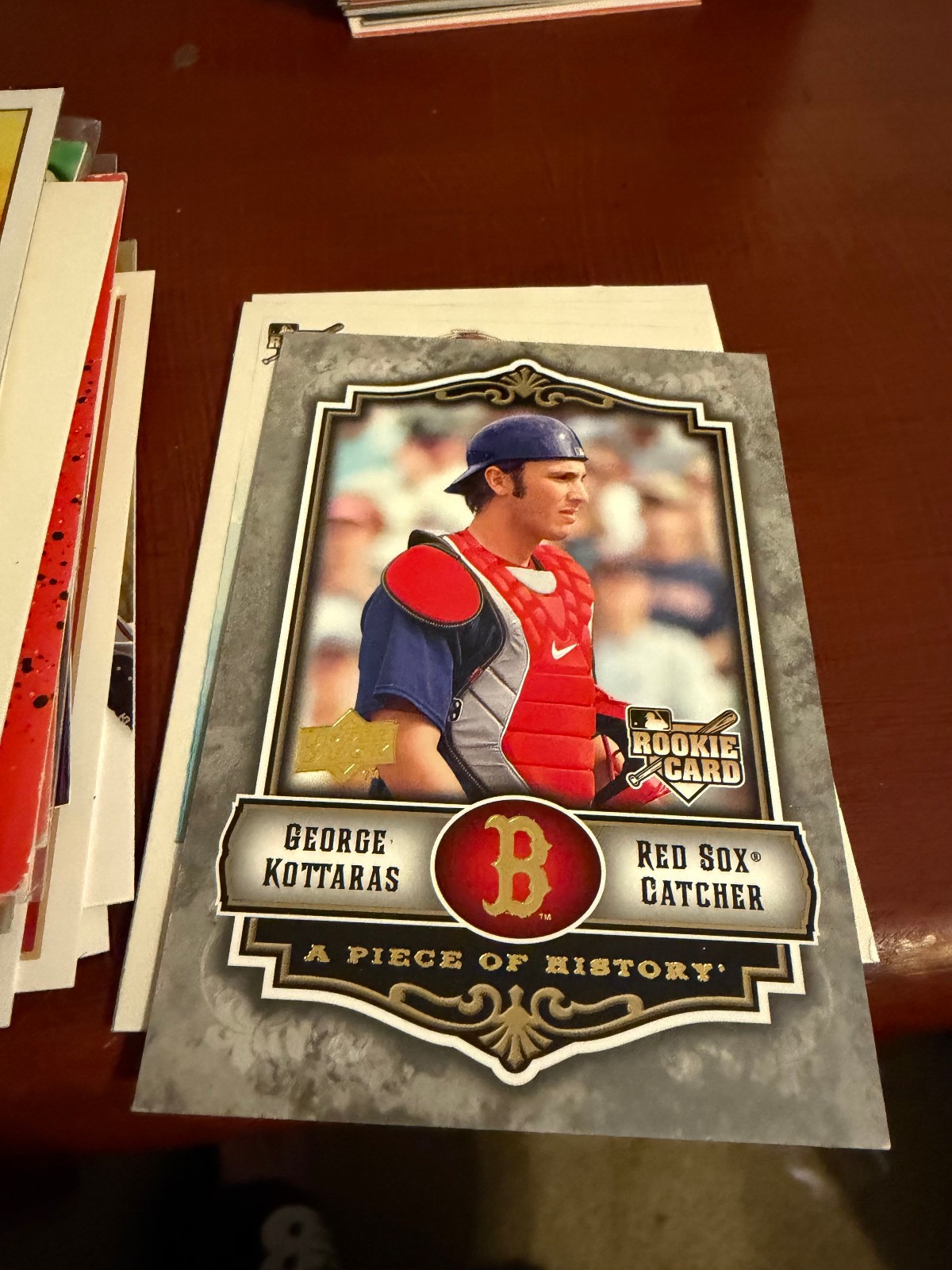 George Kottaras 2009 Upper Deck A Piece of History #138 Boston Red Sox