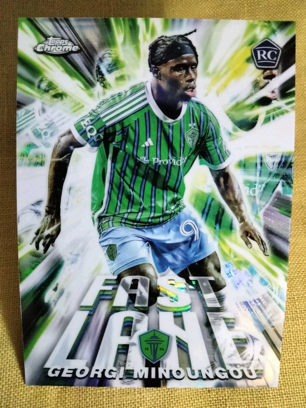 2026 Topps Chrome MLS Georgi Minoungou Fast Lane Rookie Soccer MLS Card