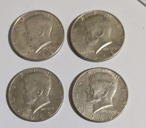 New Listing1968d half dollars