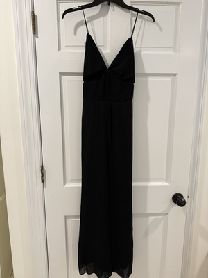 #ad NWT Banana Republic Black Strappy Maxi Cocktail Party Dress Sz 8 $40.00