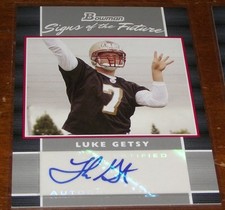 2007 Bowman Football Signs of the Future Luke Getsy Autograph Rookie *A8